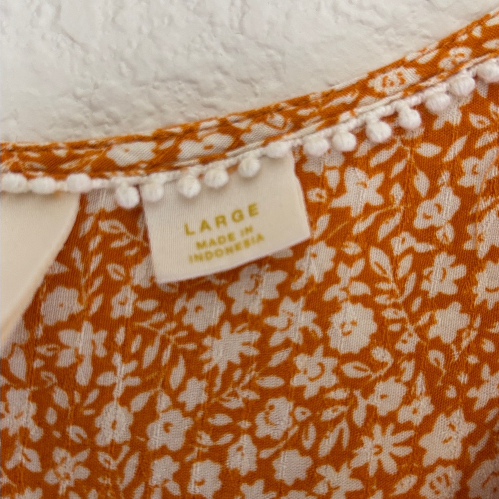Anthropologie Orange Floral blouse
Come from smoke free / pet free home . - Picture 3 of 8